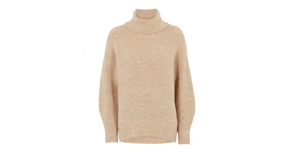 Camel Roll Neck Oversized Jumper
						
						Add to Saved Items
						Remove from Saved Items | New Look (UK)