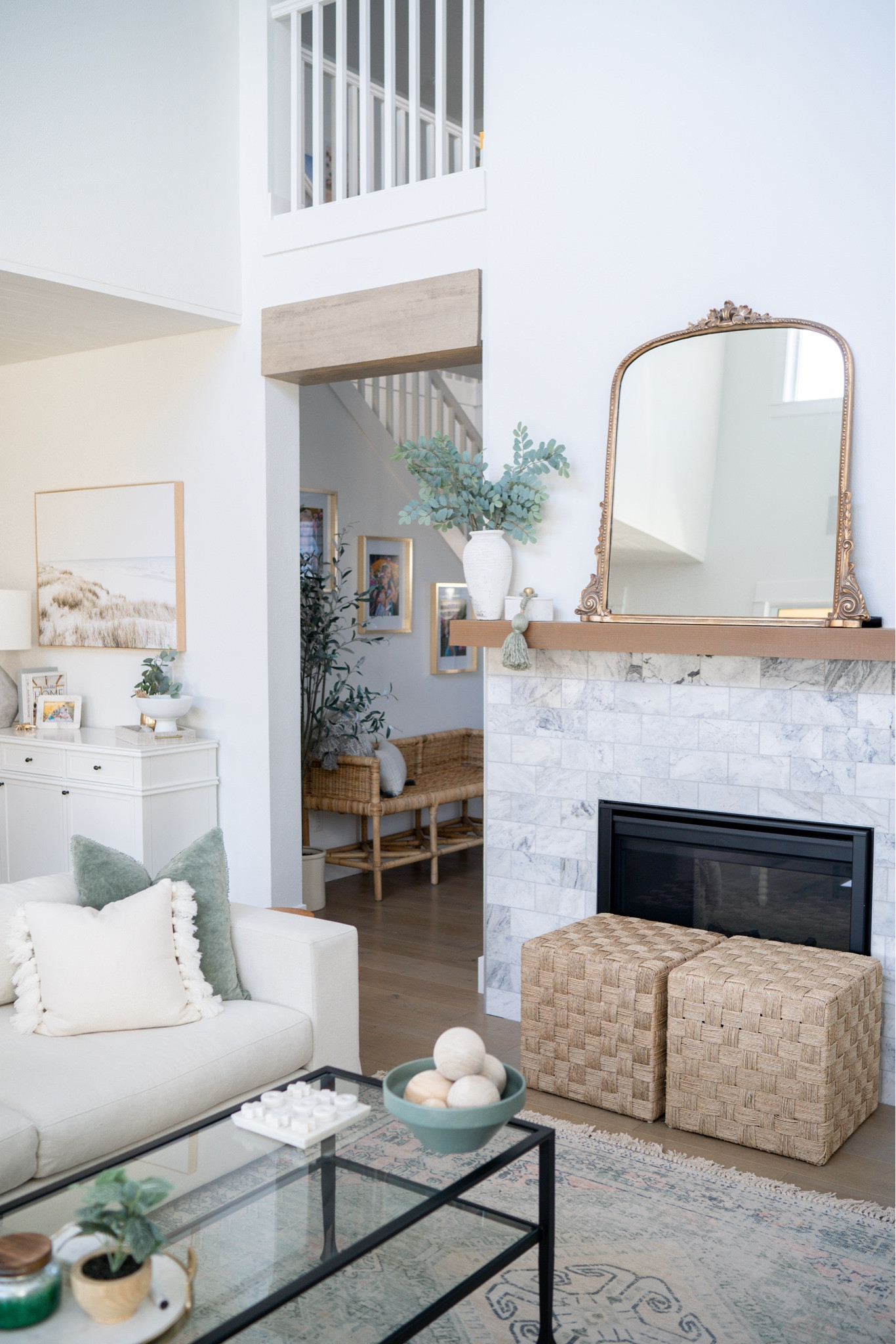 Love these ottomans as extra seating or a spot to prop your feet up! They’re back in stock finally! 

#LTKSeasonal #LTKhome #LTKFind