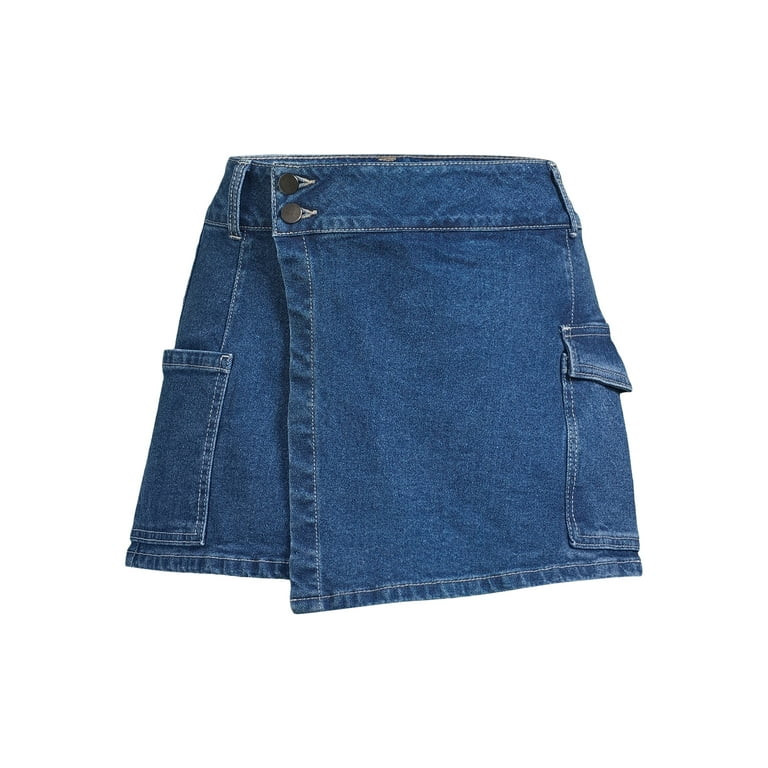 No Boundaries Juniors Cargo Wrap Skort | Walmart (US)