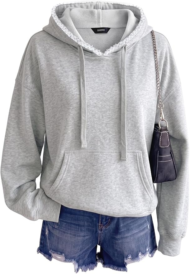 Dokotoo Womens Oversized Hoodies Fleece Pullover Long Sleeve Sweatshirts | Amazon (US)