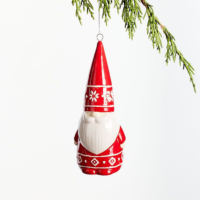 Nordic Gnome Christmas Tree Ornament + Reviews | Crate & Barrel | Crate & Barrel