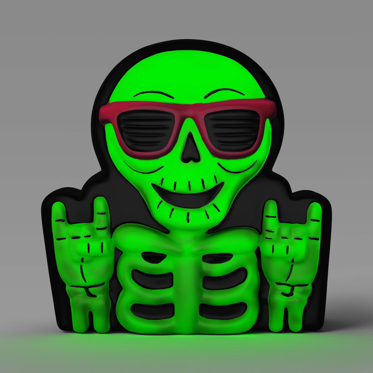 10" Lit Blowmold Skeleton Halloween Decorative Sculpture - Hyde & EEK! Boutique™ | Target