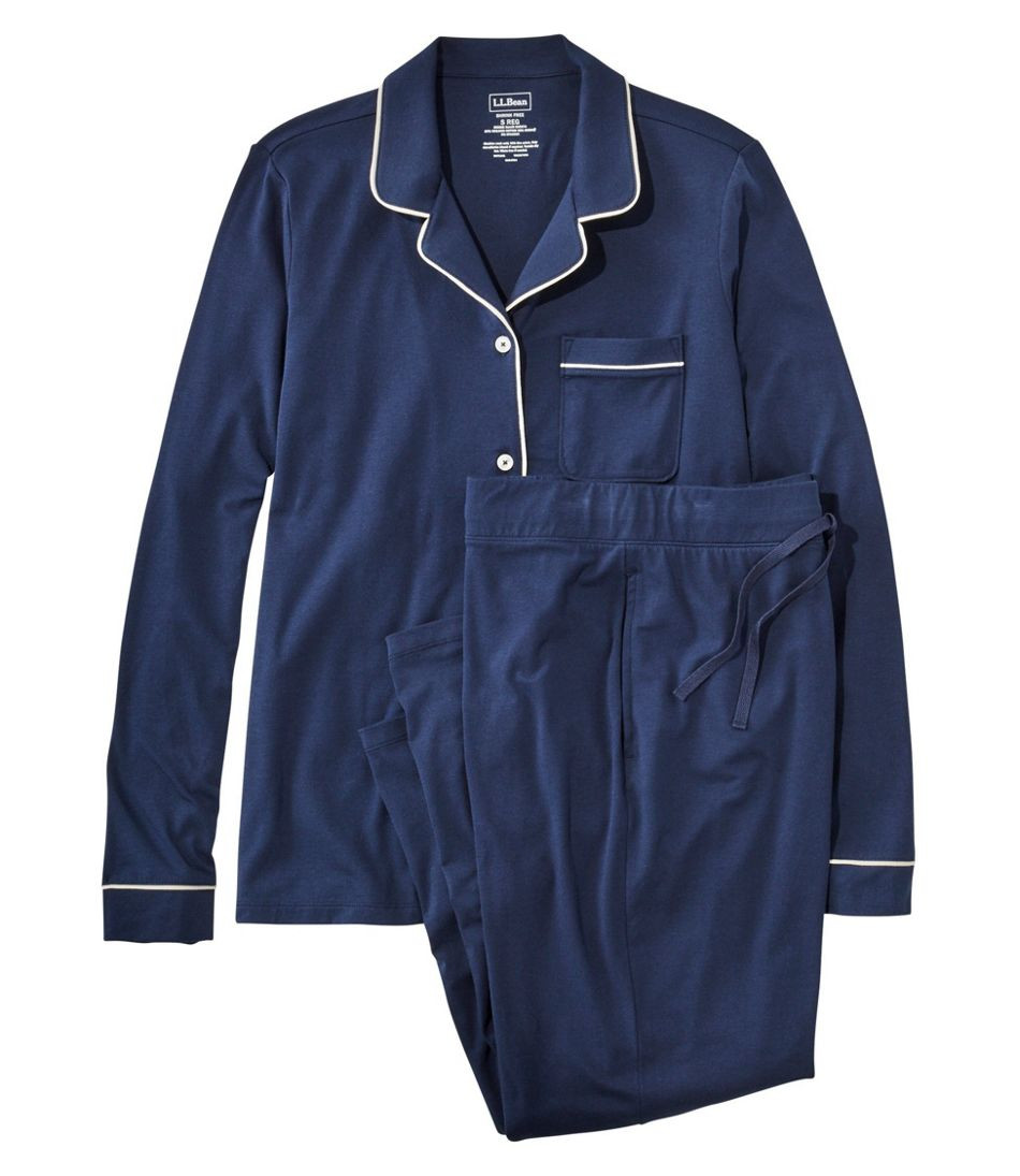 Women's Super-Soft Shrink-Free Pajama Set, Button-Front | L.L. Bean
