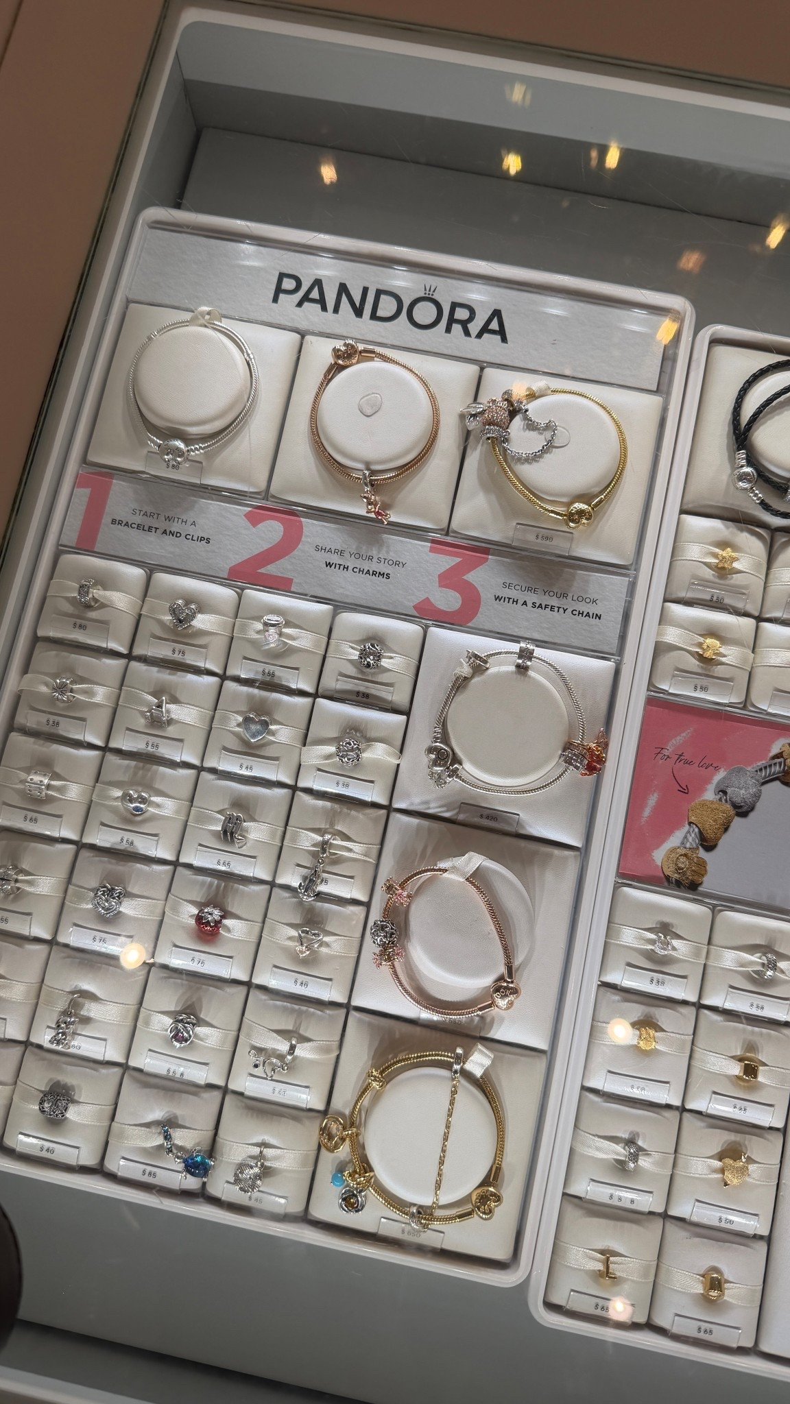 Stopped into PANDORA because I want another charm bracelet!