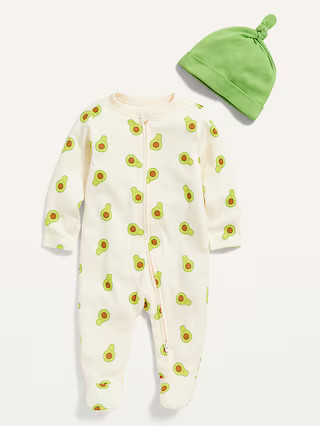 2-Piece Footed One-Piece & Beanie Layette Set for Baby | Old Navy (US)