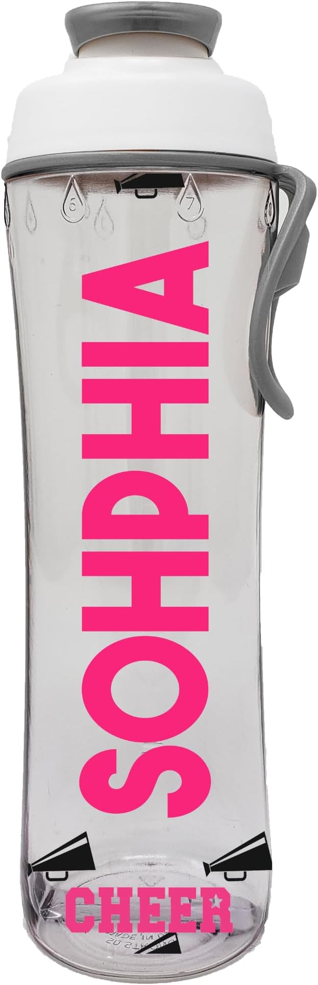 50 Strong Personalized Cheer Water Bottle – 24oz BPA-Free Reusable Bottle with Custom Name, Chu... | Amazon (US)