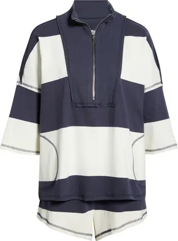 Retro Rugby Half Zip Top & Shorts Set | Nordstrom