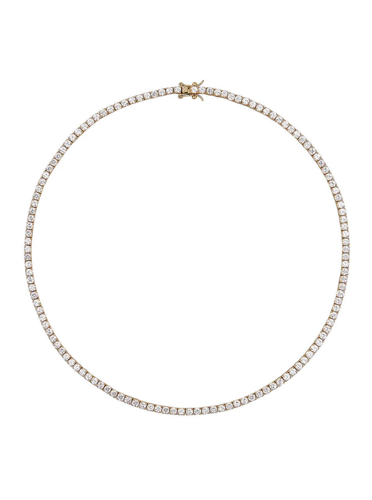 MOSS RIVIÈRE NECKLACE IN 3MM LAB WHITE SAPPHIRE | Dorsey