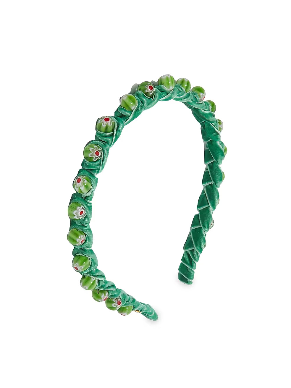 Glass Bead & Velvet Headband | Saks Fifth Avenue