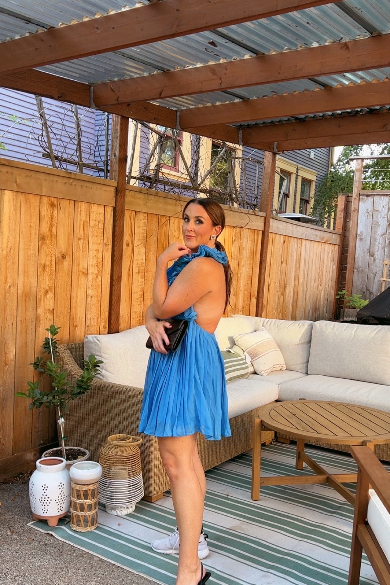 My outfit for my husband’s work gala! Black tie, blue dress, blue halter dress, wedding guest dress, fall wedding guest dress, size 8, midsize style, style over 30 

#LTKSeasonal #LTKwedding #LTKunder100