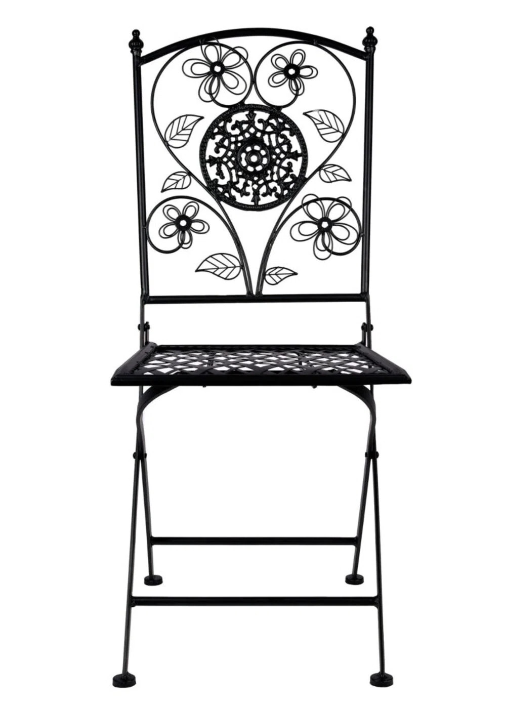 Barcelona Bistro Iron Folding Chair By Chivari (Set of 4) | Wayfair North America