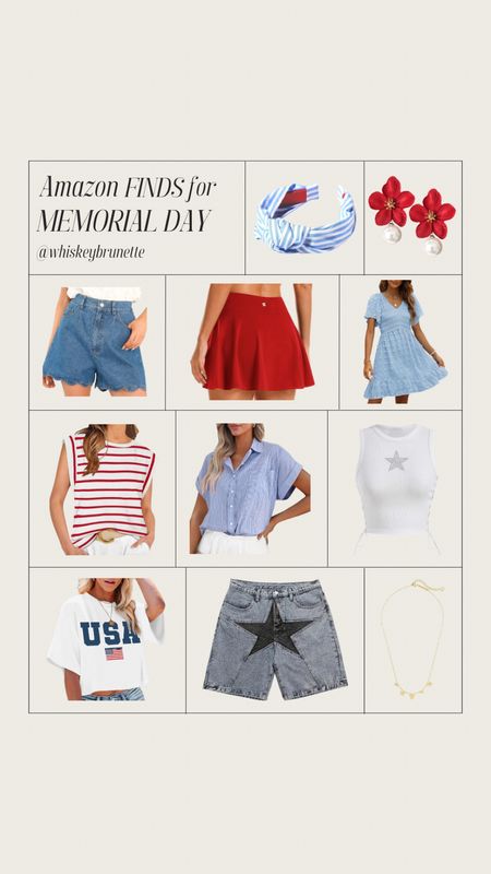 Memorial Day outfits and finds from Amazon! Perfect for the patriotic holiday.



#LTKstyletip #LTKfindsunder50 #LTKfindsunder100