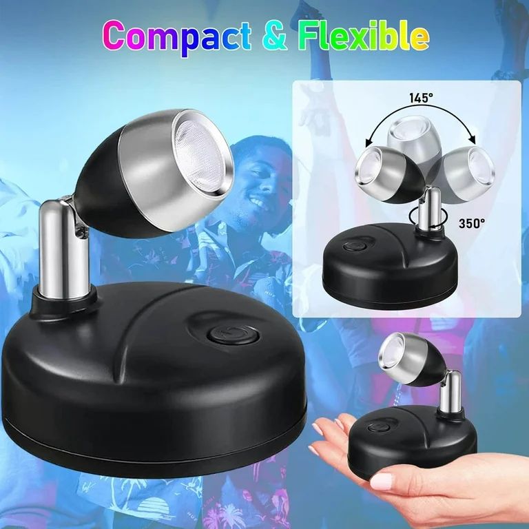 IFCOW Wireless Spotlight Battery Operated Spot Light Up Lights Indoor Mini Accent Lights Dimmable... | Walmart (US)