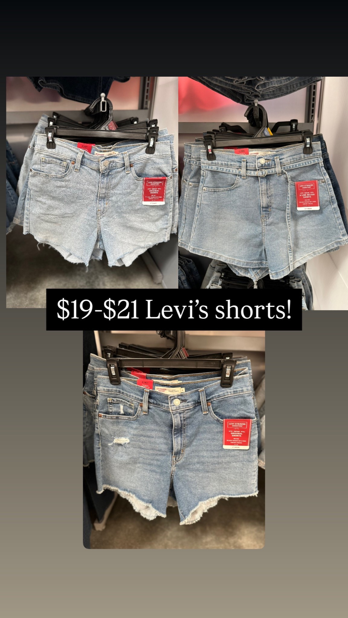 Wow! $19-$21 Levi’s shorts found at Walmart 😍😍

#LTKStyleTip #LTKSaleAlert #LTKFindsUnder50