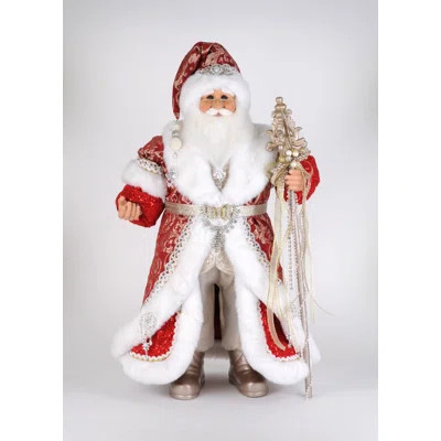 Lighted Red Couture Santa | Wayfair North America
