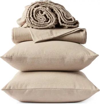 Coyuchi Cloud Brushed Organic Cotton Flannel Sheet Set | Nordstrom | Nordstrom