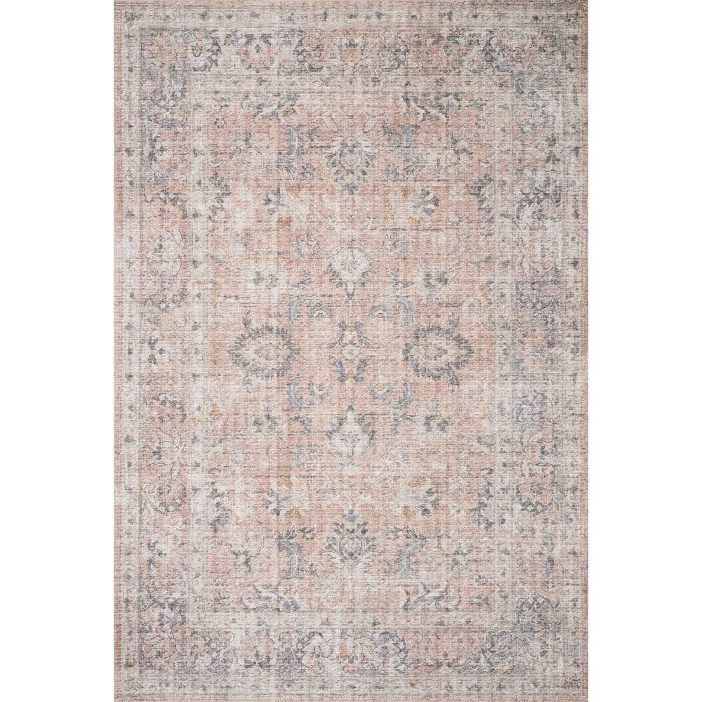 LOLOI II Skye Blush/Grey 2 ft. 3 in. x 3 ft. 9 in. Traditional Polyester Pile Area Rug, BLUSH / GREY | The Home Depot