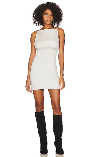 x Maggie MacDonald Sanela Mini Dress in Cement Grey | Revolve Clothing (Global)