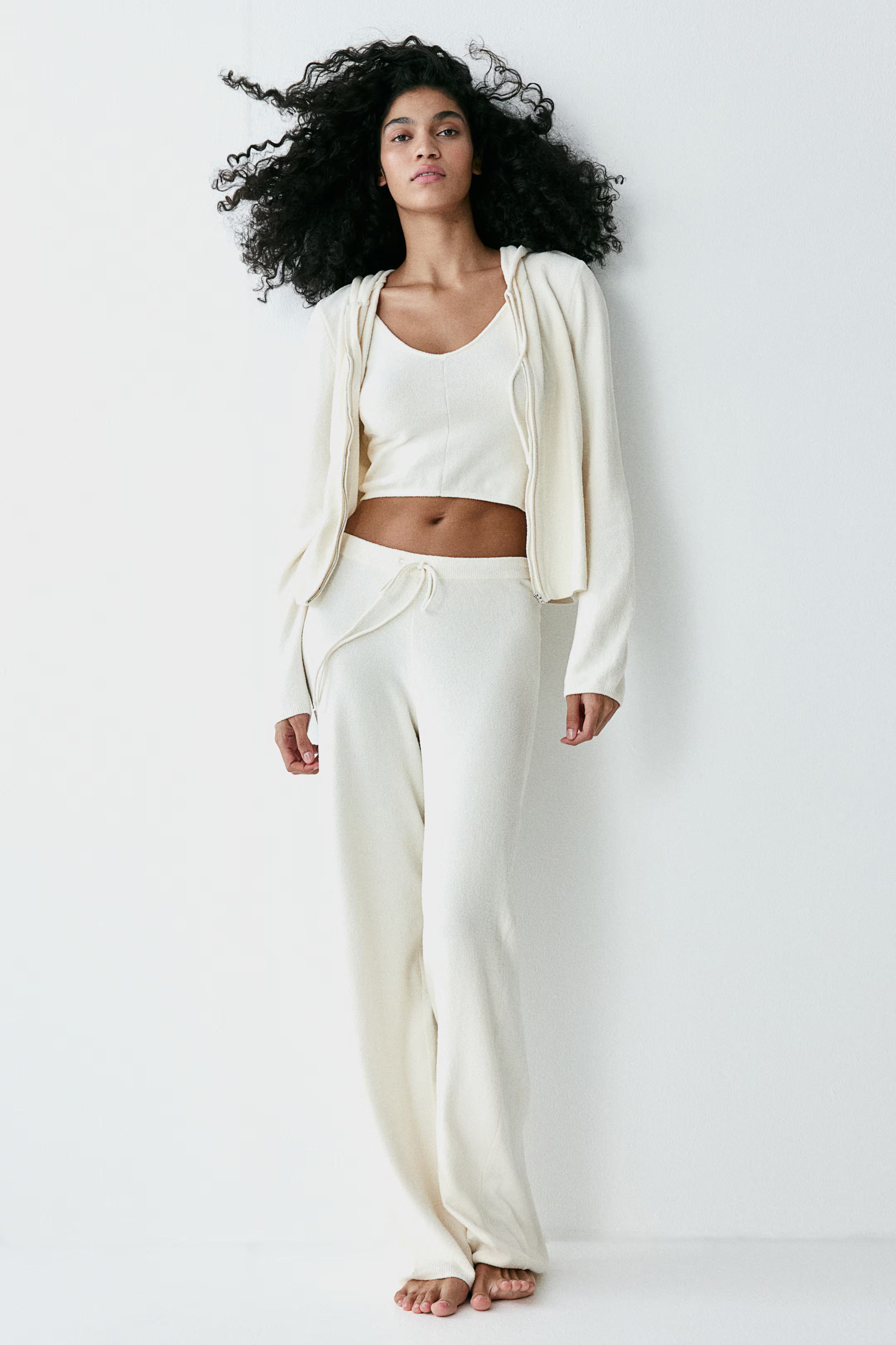 Zip-through chenille hoodie | H&M (UK, MY, IN, SG, PH, TW, HK)