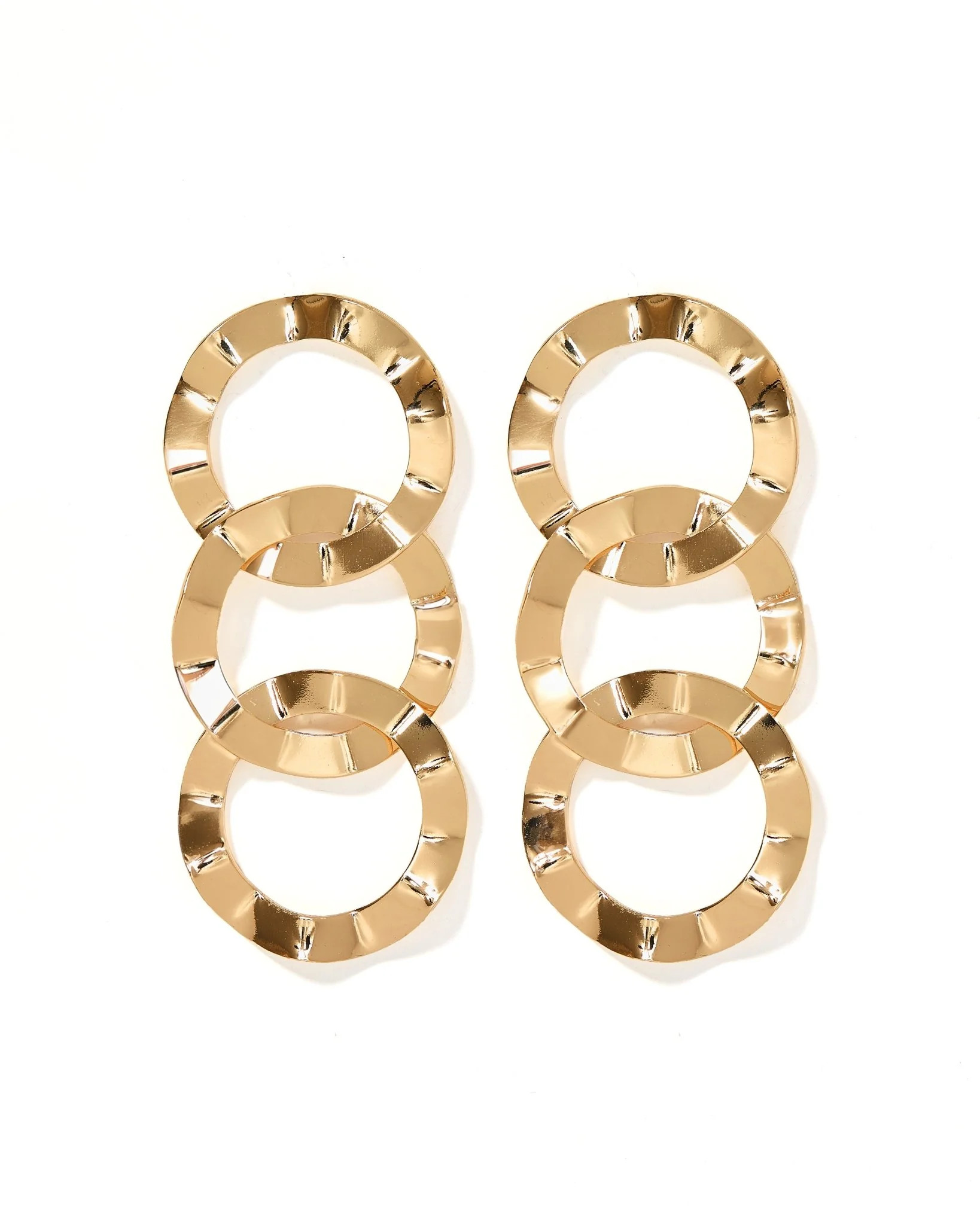 Reese Statement Earrings - Gold | LINNY CO LLC