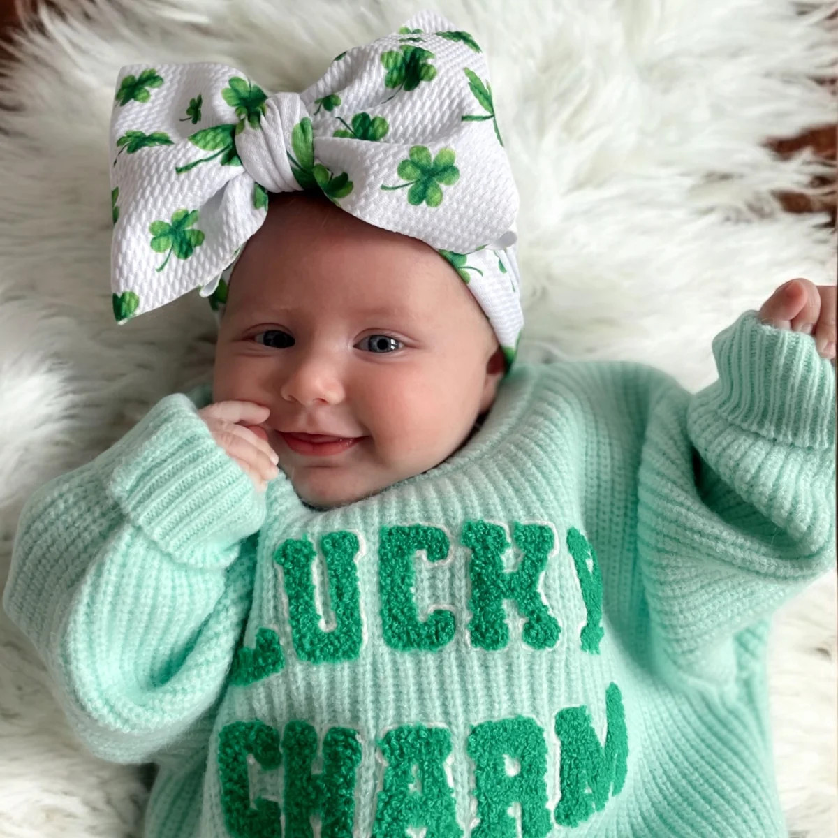 Knit Sweater, Lucky Charm | SpearmintLOVE