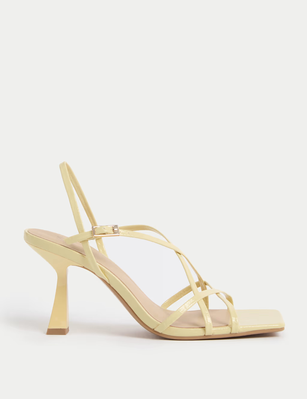 Strappy Stiletto Heel Square Toe Sandals | Marks & Spencer (UK)
