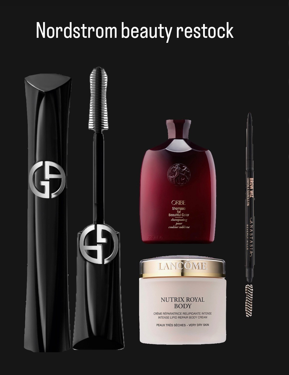 Nordstrom beauty restock items
Gucci mascara 
Oribe color safe shampoo
Body cream for dry skin
Eye brown pencil in medium brown

#LTKBeauty #LTKOver40