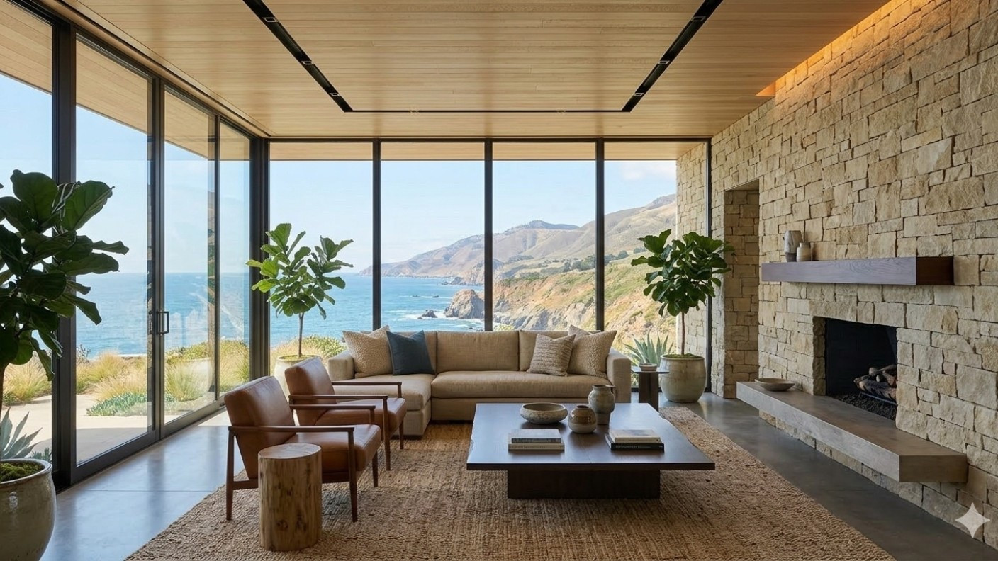 A good living room does two things well: it frames the view and makes you want to stay longer than you planned.

Stone walls, low modern furniture, textured rugs, and oversized glass that lets the landscape become part of the design.

Minimalism works best when the materials carry the weight.

Linked: furniture and décor pieces that recreate the feeling.


#LTKSaleAlert #LTKHome #LTKvlog