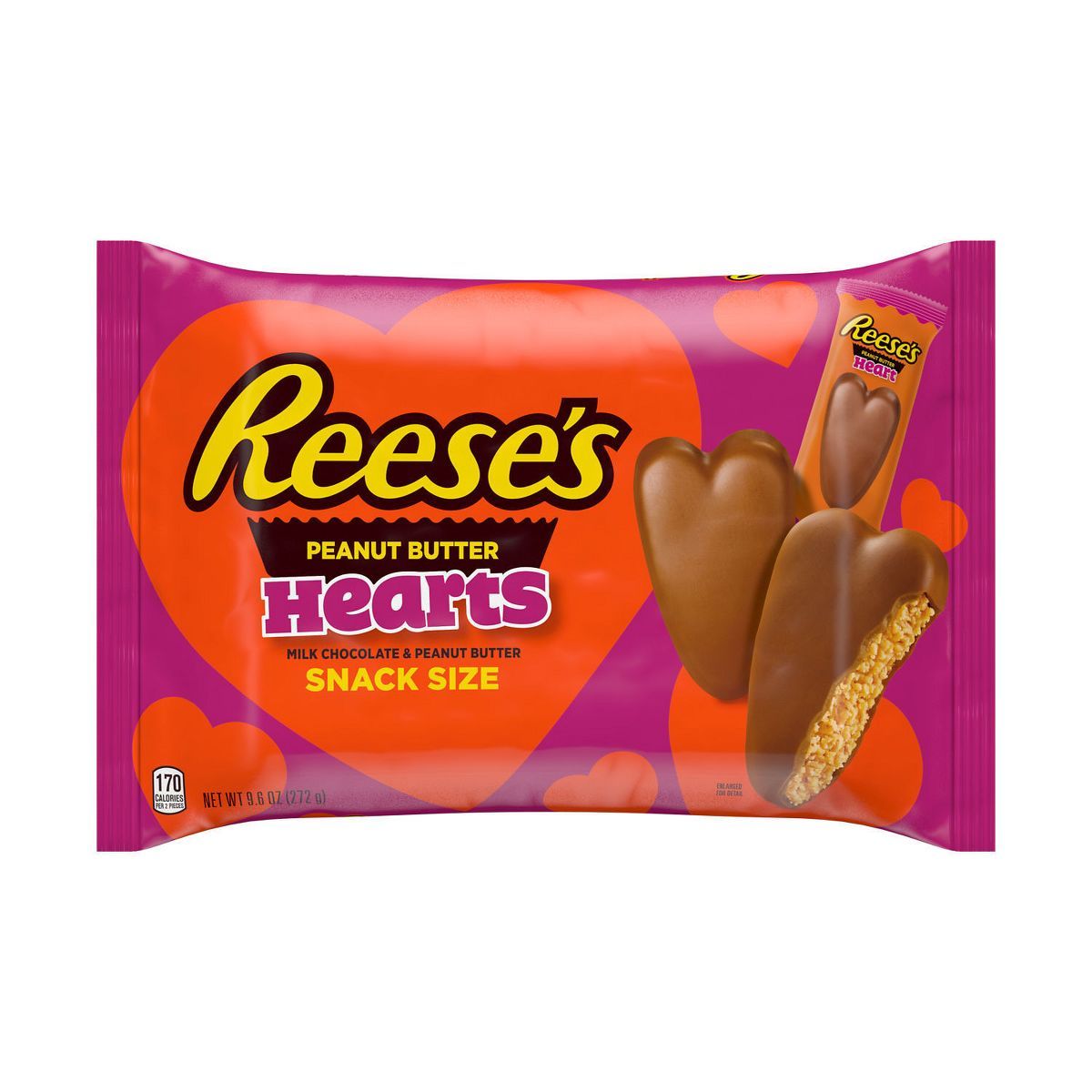 Reese's Valentine's Milk Chocolate Peanut Butter Hearts - 9.6oz | Target