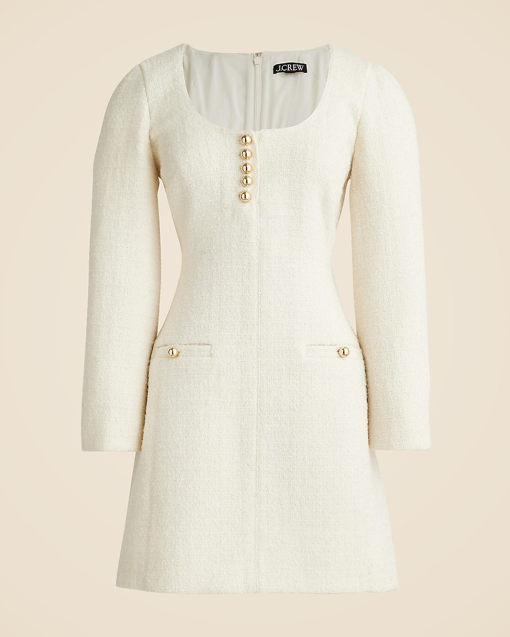 Sophia scoopneck dress in tweed | J. Crew US
