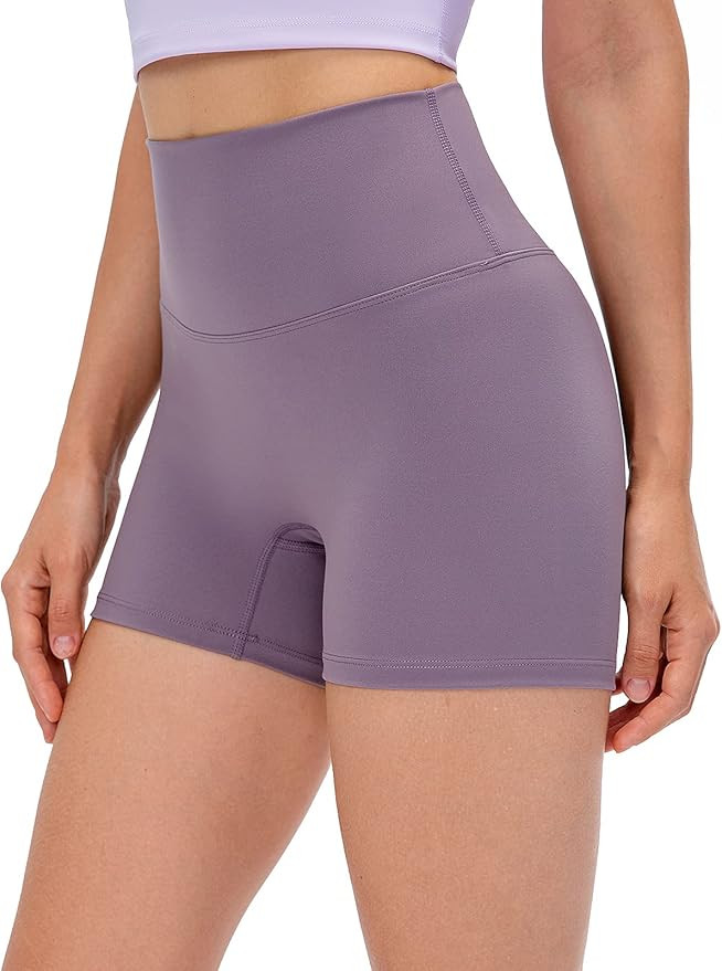Lavento Women's High Waisted Yoga Shorts Tummy Control 3" / 5" Workout Shorts | Amazon (US)