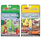 Melissa & Doug On the Go Water Wow! Reusable Water-Reveal Activity Pads, 2-pk, Vehicles, Animals ... | Amazon (US)