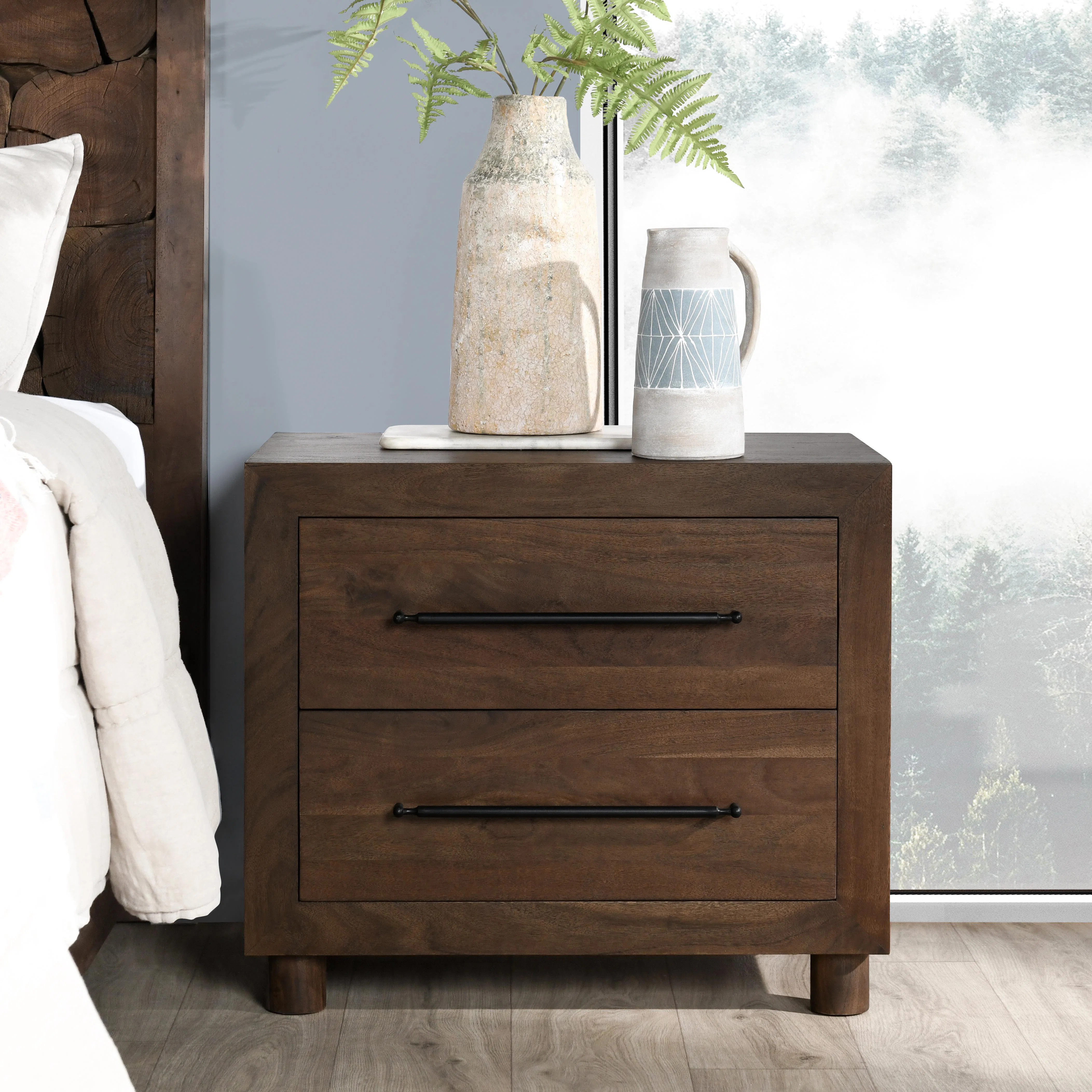 Jaxon 2 - Drawer Solid Wood Nightstand | Wayfair North America