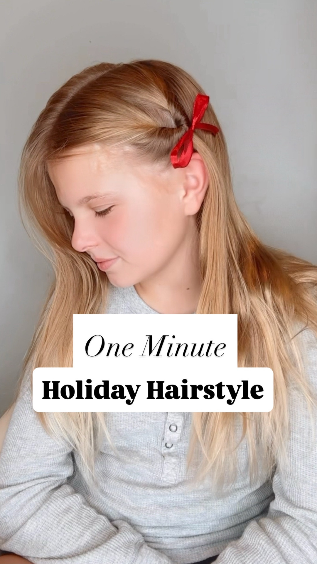ONE MINUTE HOLIDAY HAIRSTYLE ❤️ I’ve had lots of request for easy holiday hairstyles! This is the easiest one that I’ve got for you! I’m also sharing with you hair styling cream, hair elastics, ribbon and the magic comb that creates the best straight parts! 🎄❤️

#LTKHoliday #LTKBeauty