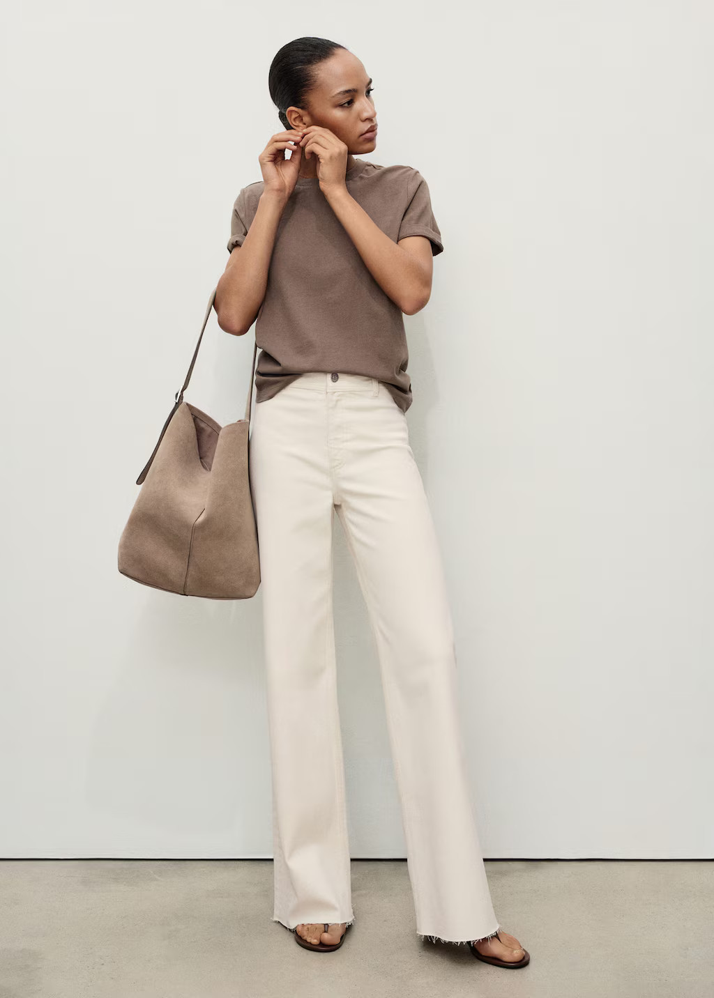 Catherin culotte high-rise jeans off white - Women - 0 - MANGO | Mango (US/MX/AU)