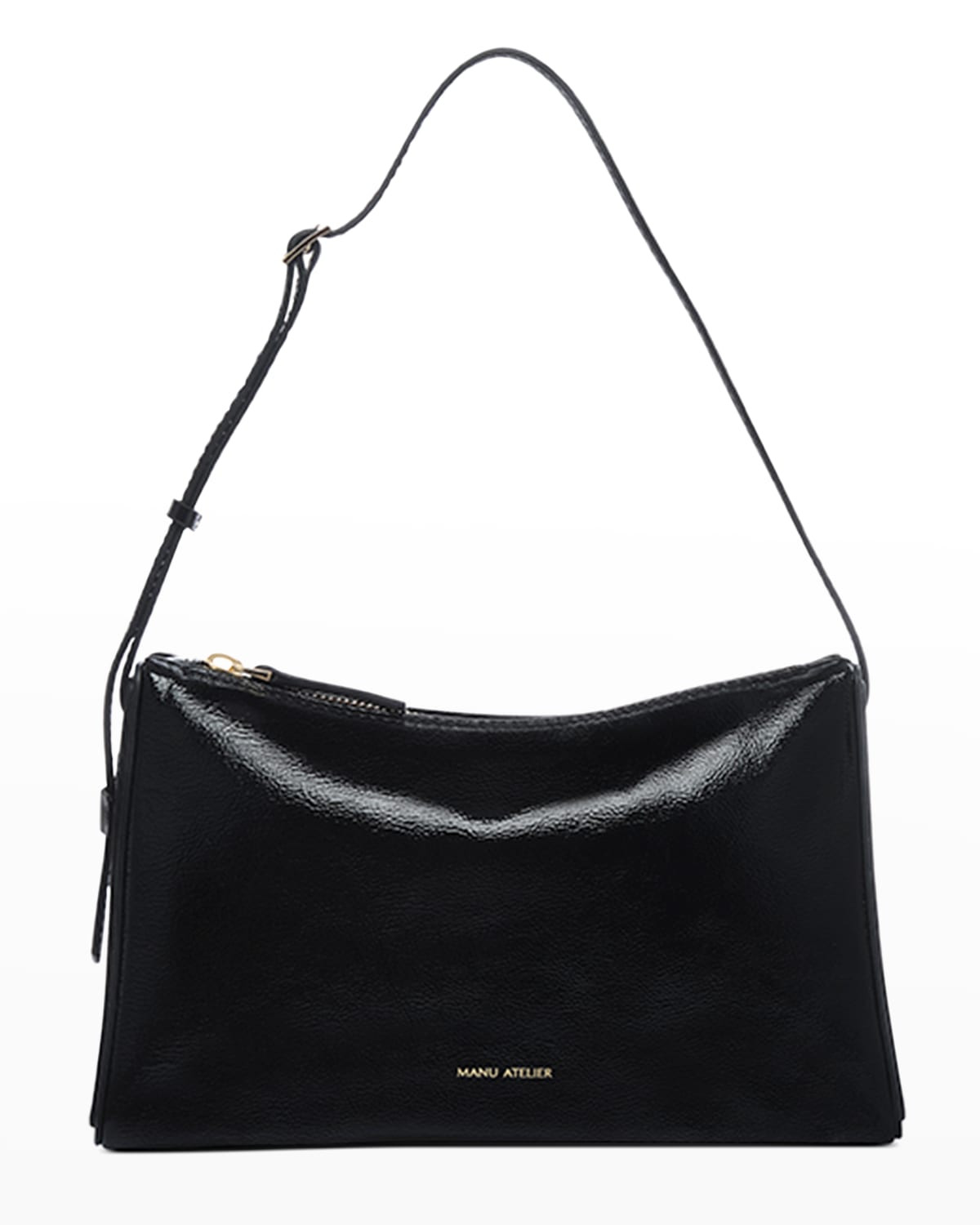 Prism Calf Leather Shoulder Bag | Neiman Marcus