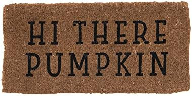 Creative Co-Op Hi There Pumpkin Natural Coir Doormat | Amazon (US)
