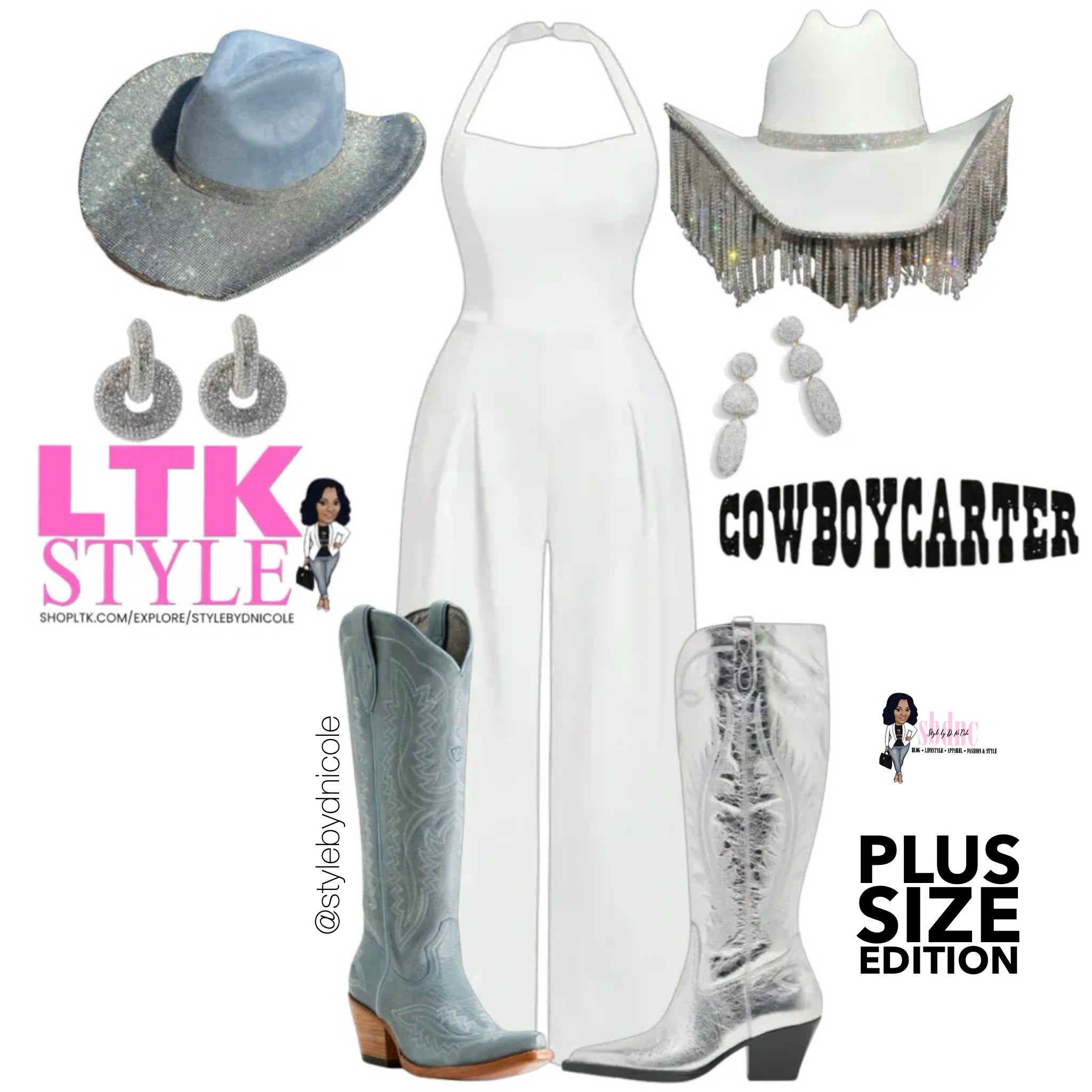 You can either do the denim route or shine bright like a diamond! Either way, you can NEVER go wrong with an all white jumpsuit!

Available in sizes 0XL-4XL

#LTKMidsize #LTKPlusSize #LTKParties