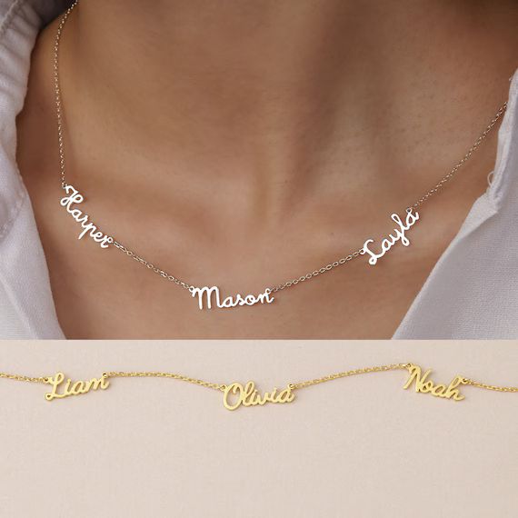 Mother's Day Necklace, Mom Birthday Gifts, Necklace With Kids Names, Children Names, Personalized... | Etsy (US)