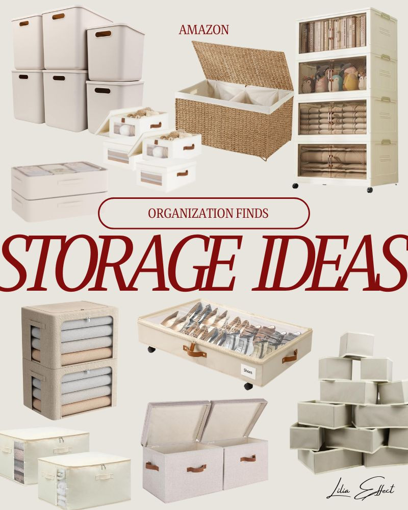 Storage bin ideas from Amazon!

amazon finds, amazon home, storage ideas, storage bins, organization, New Year reset, neutrals, storage cabinet, closet organization, amazon, under $100 

 #LTKHome #LTKFindsUnder100