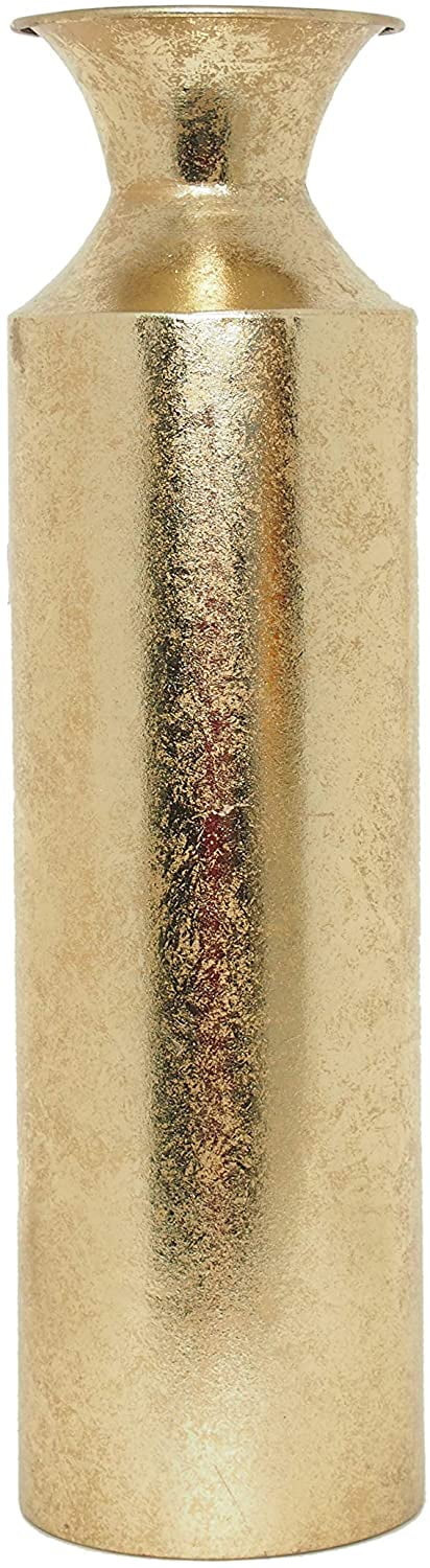 Hosley 27.25 inch High, Decorative Gold Metal High Floor Vase - Walmart.com | Walmart (US)