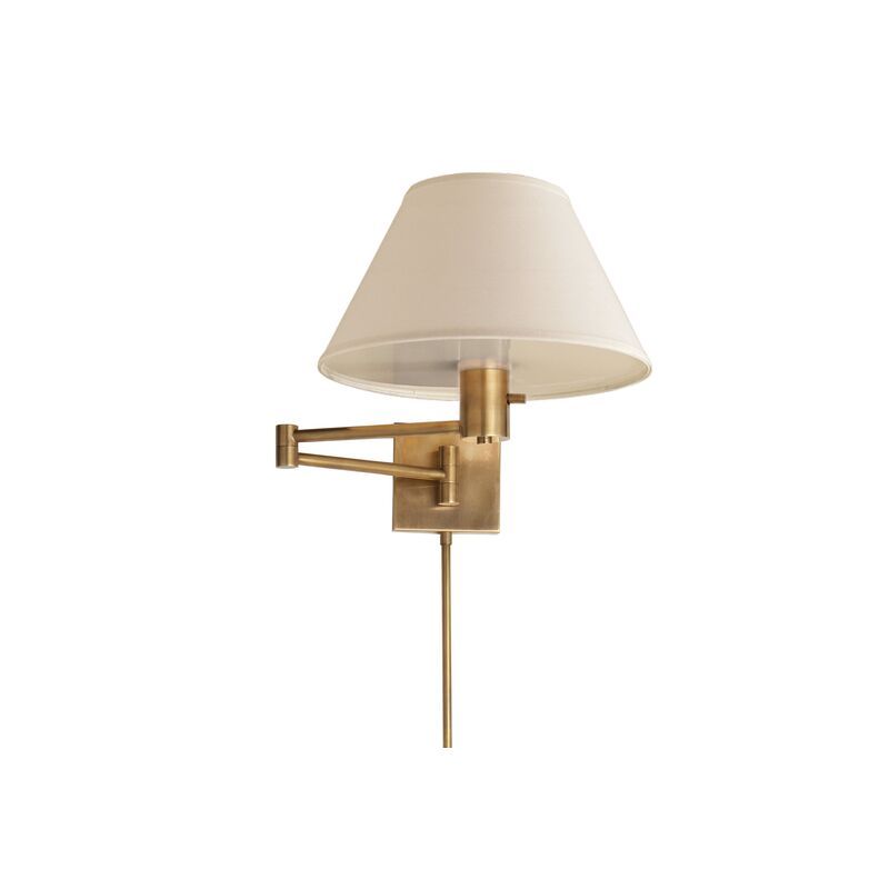 Classic Swing-Arm Sconce, Antique Brass | One Kings Lane