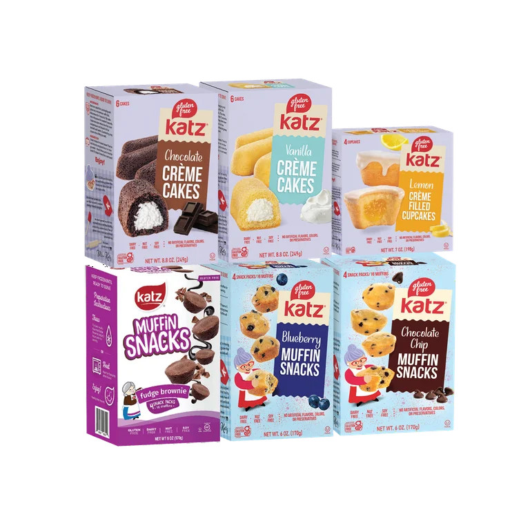 Katz Gluten Free Grab 'N' Go | Gluten Free, Dairy Free, Nut Free, Soy Free, Kosher| 6 Pack | Walmart (US)