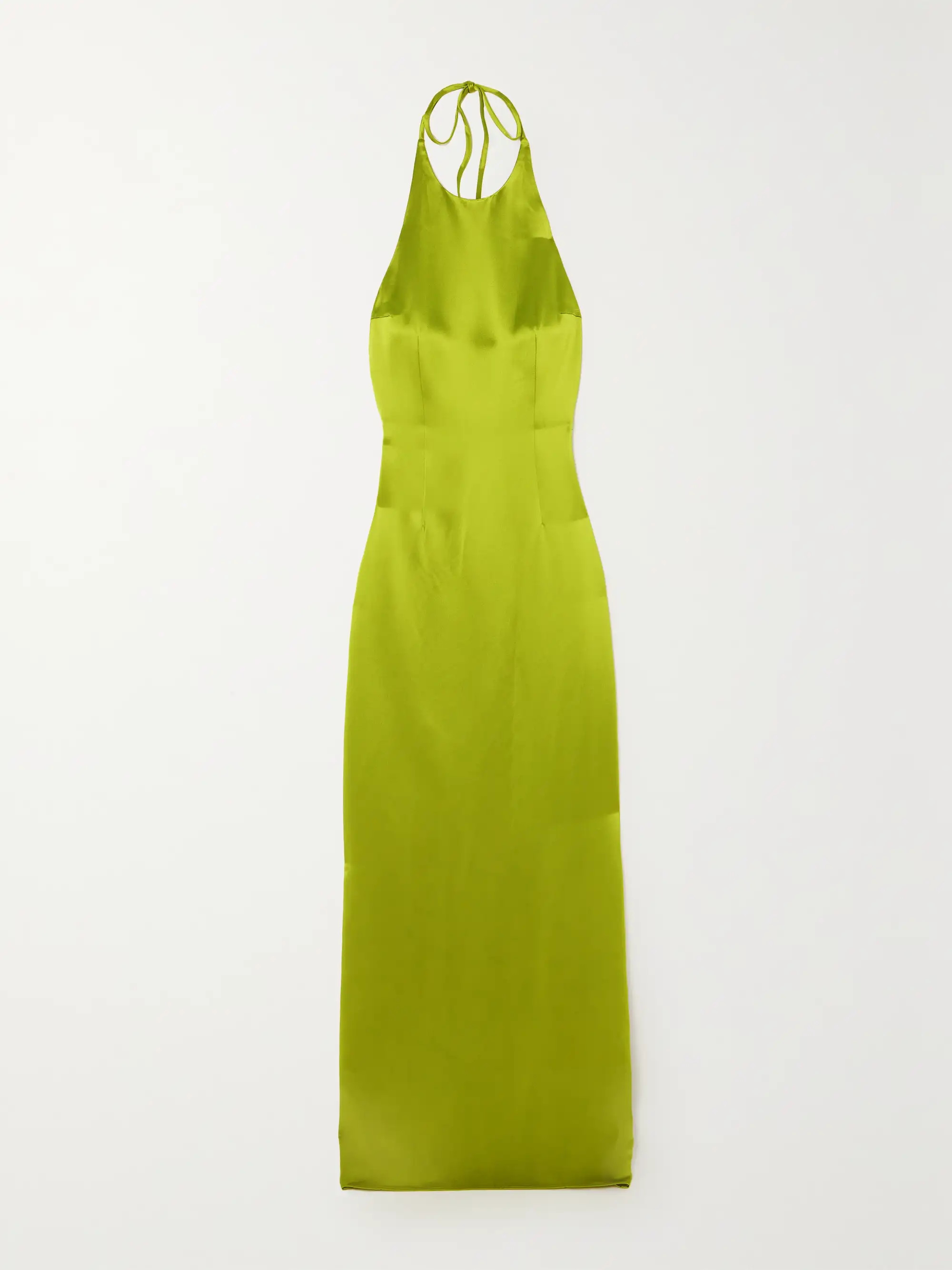 Janet open-back satin halterneck maxi dress | NET-A-PORTER (US)