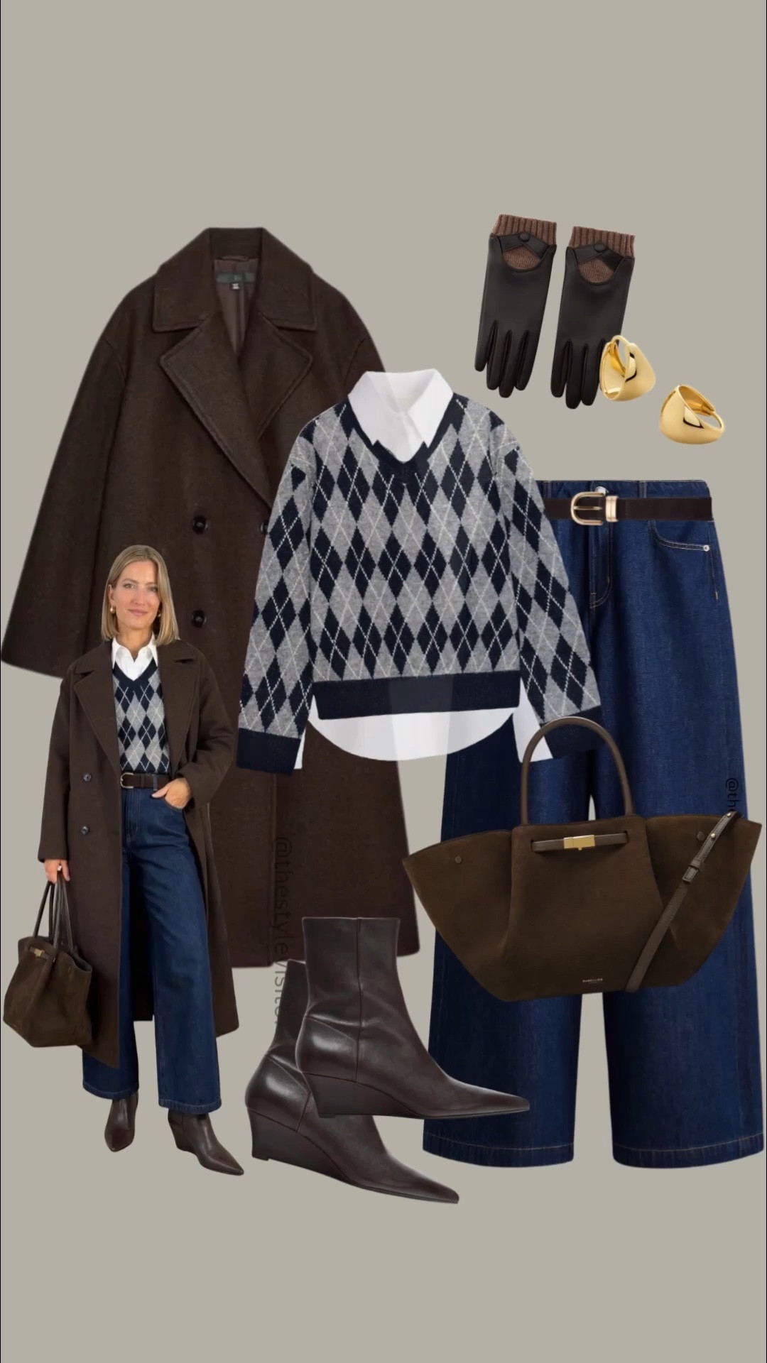 This week’s mood: espresso dressing ☕🤎 — the cosy, polished colour palette that makes every winter outfit feel instantly elevated.  ✨

These images are AI generated. I’m wearing size S in top, gardican and and coat. Size XS/32 in trousers.

Like this post to save it to your favourite folder and come back later to shop.

espresso brown boots, navy turtleneck, checked trousers, wide leg jeans, long wool coat, brown crossbody bag, argyle knit, winter scarf, leather gloves, shearling boots, tailored blazer, chocolate tote bag, navy bag, winter outfits, capsule wardrobe, everyday style, neutral style, classic chic, minimal winter wardrobe

#LTKSeasonal