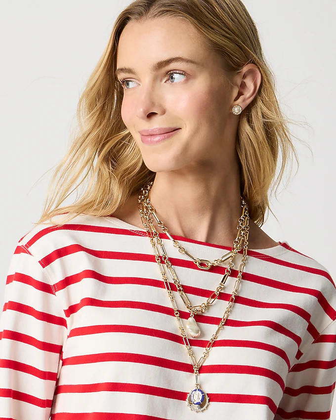 Striped boatneck tee | J.Crew Factory