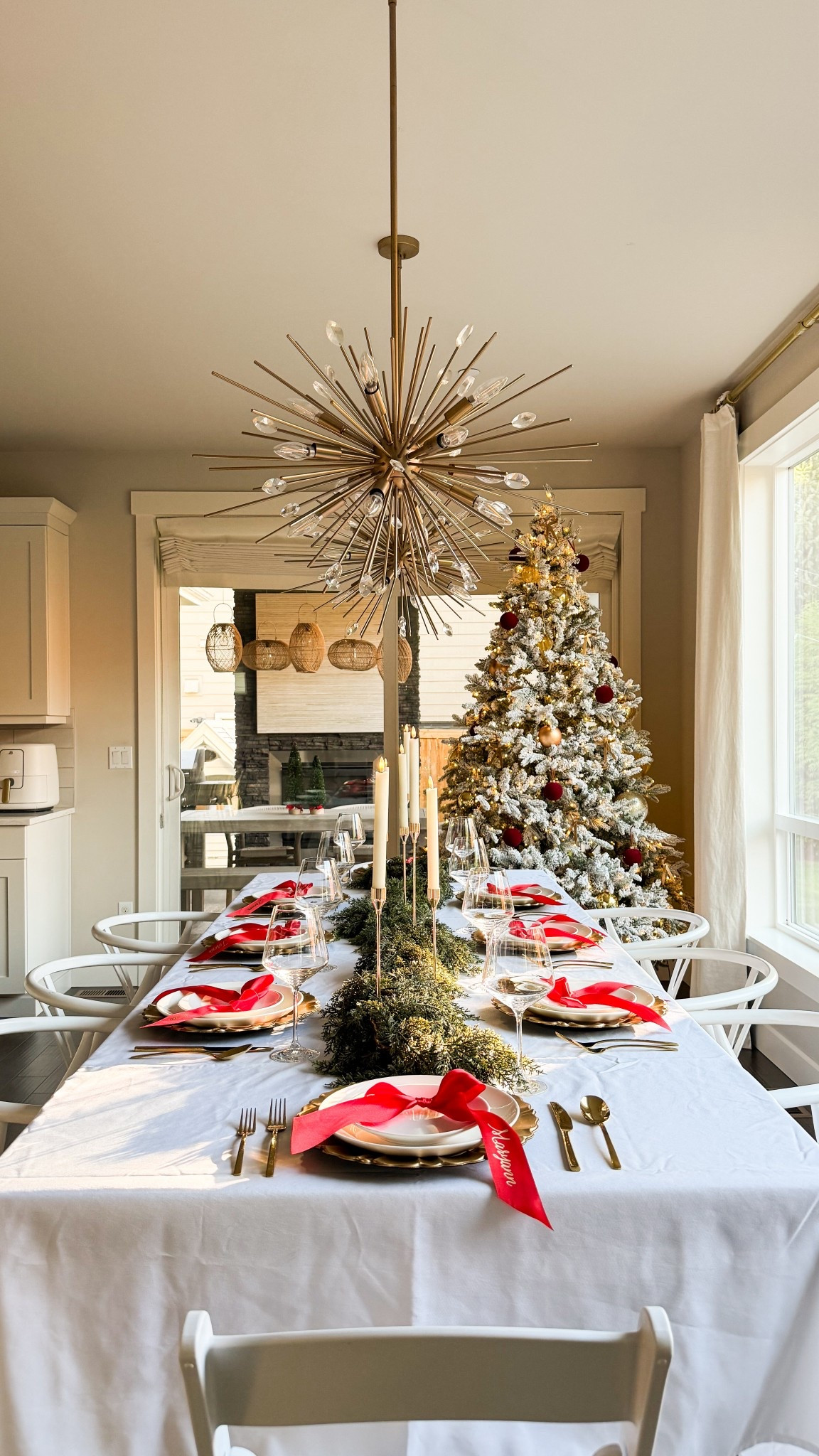 Personalized holiday bows! 🎀🎄❤️✨

Cricut easy press mini, Cricut maker 3, cricut tools, Cricut smart iron on heat transfer vinyl, satin ribbon, Gold Plastic Charger Plates, garland, tablecloth, candle holders, battery operated candles 

#LTKHome #LTKHoliday #LTKSeasonal