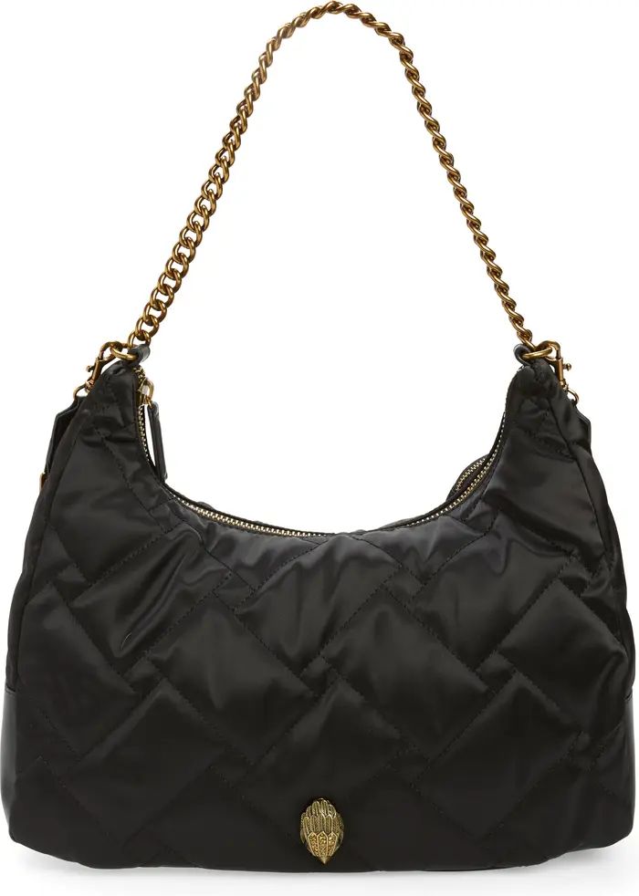 Large Quilted Recycled Nylon Hobo Bag | Nordstrom