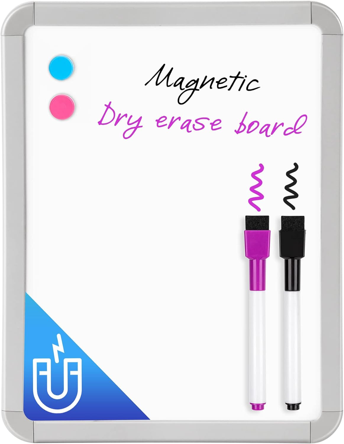 VUSIGN Small Dry Erase Whiteboard, 8.5 x 11 Inches White Board for Kids, Students, Fridge, Locker... | Amazon (US)