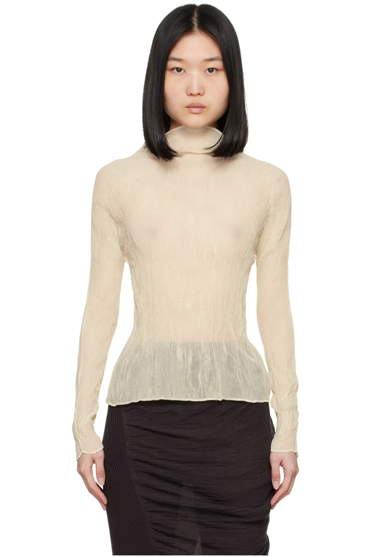 Yellow Twist June Turtleneck | SSENSE